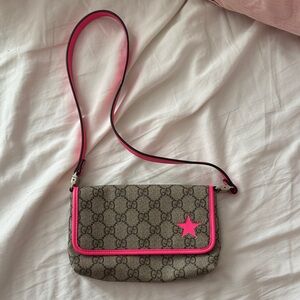 Gucci Crossbody Bag with Pink Accents